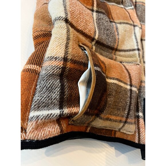 Rework Wool Plaid Puffer Vest - Picture 5 of 9